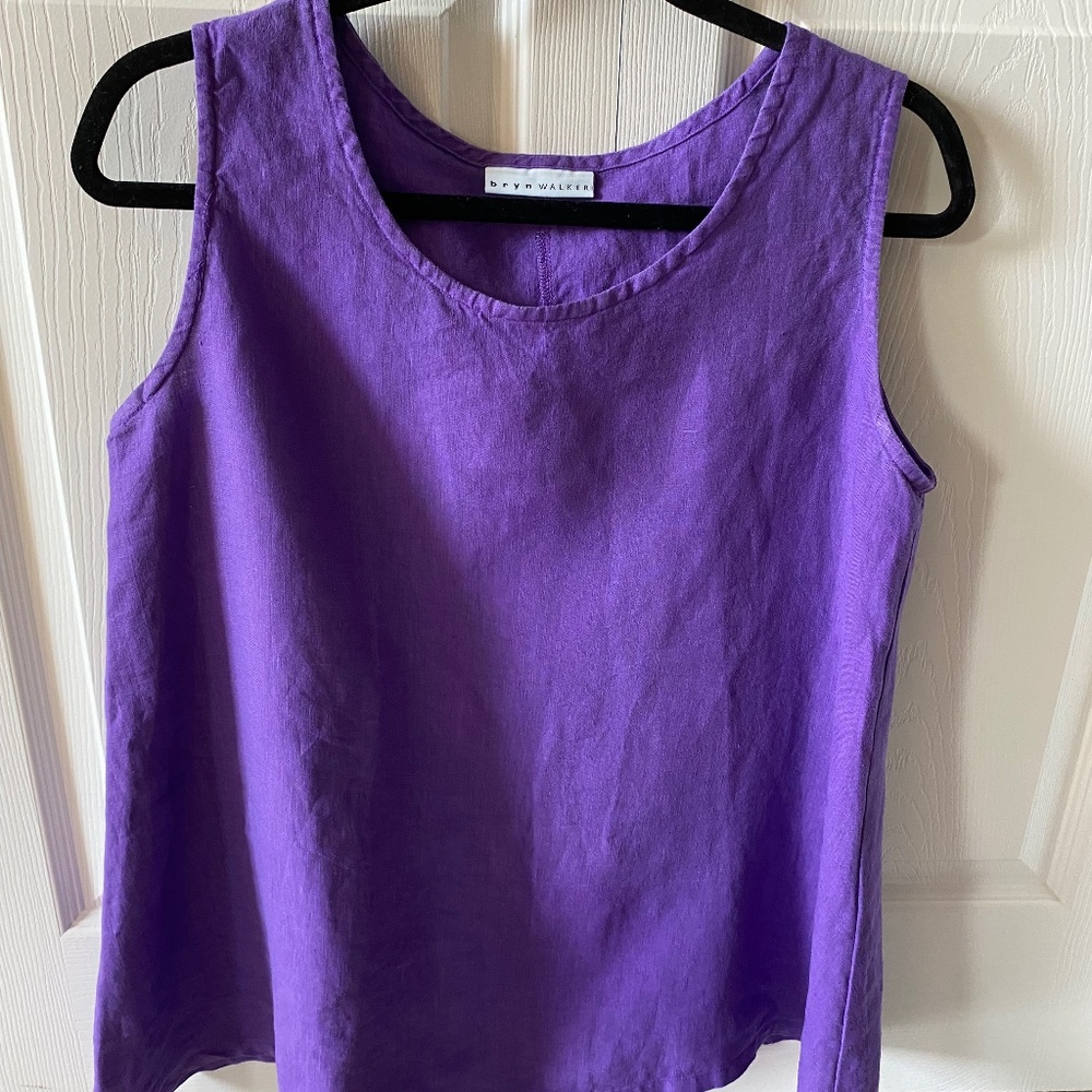 bryn Walker Sleeveless Linen Tank